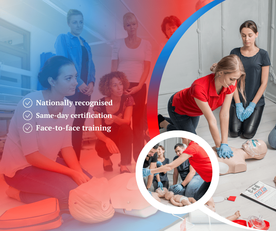 First aid training in progress at NSTA Central in Victoria