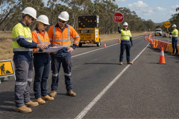 RIIWHS205E Control traffic with stop-slow bat & RIIWHS302E Implement traffic management plans